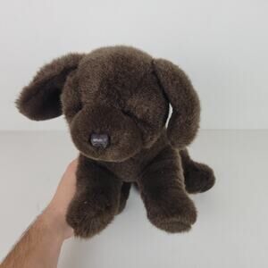 Vintage Gund Dog Plush Chocolate Lab Stuffed Animal 1985 Toy